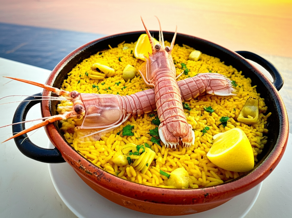 Arroz de Galeras y Alcachofas